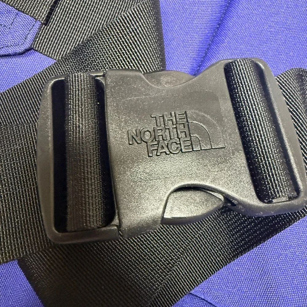 The North Face Blue Fanny Pack Waist Bag Outdoor Hiking Travel Adjustable